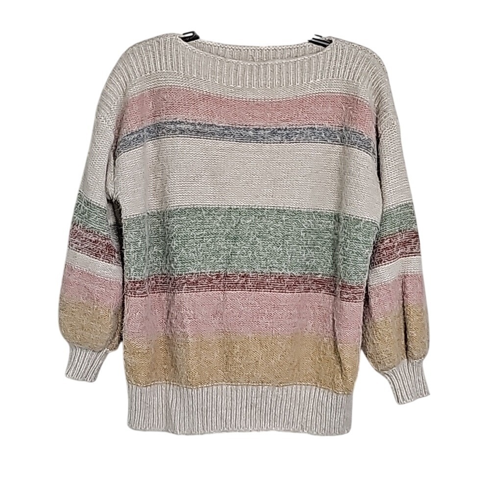 Be Cool Sweater Winter Oversized‎ Striped Size S/M EUC